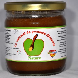 Pot de 430gr de caramel de pommes dieppois parfum nature.