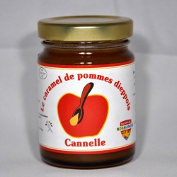 Pot de 110gr de caramel de pommes dieppois parfum cannelle.