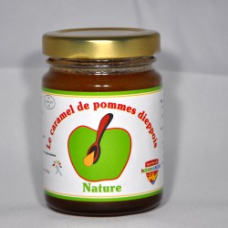 Pot de 110gr de caramel de pommes dieppois parfum nature.